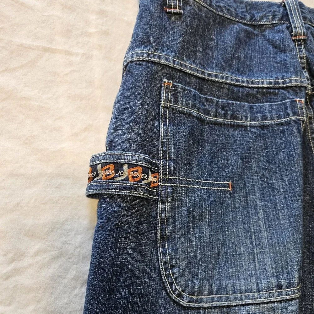 Vintage Y2K Joe Boxer Jeans Carpenter Baggy Size 34x30 8 Ball Denim Skater‎